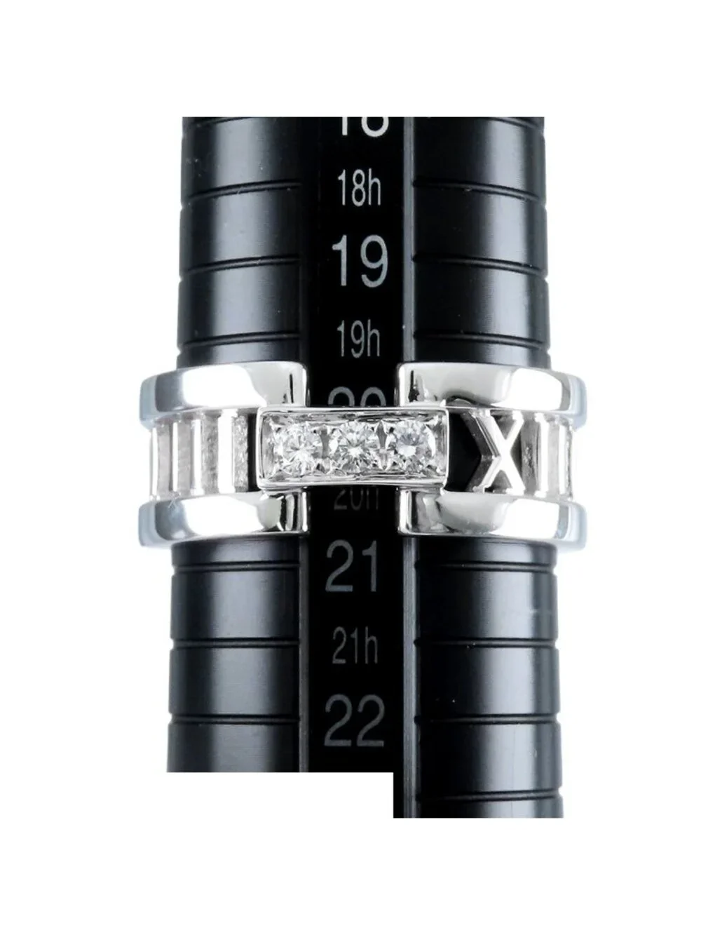 Tiffany & Co Open Atlas Ring White Gold 18K Diamond Ring